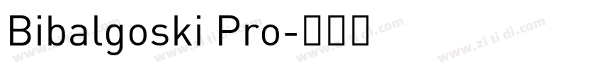 Bibalgoski Pro字体转换
